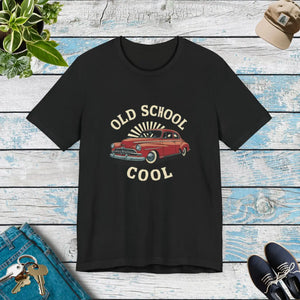 Vintage School Cool Car Jersey Tee Cotton Casual - Dipaliz - T-shirts