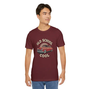 Old School Cool Car Vintage Vibes Unisex Jersey Tee - Dipaliz - T-shirts