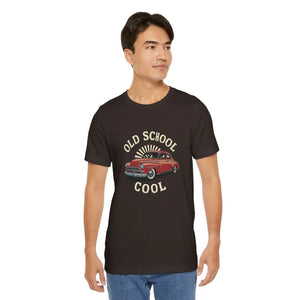 Old School Cool Car Vintage Vibes Unisex Jersey Tee - Dipaliz - T-shirts