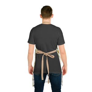 Olive Branch Apron, Mediterranean Kitchen Floral Print Cooking - Aprons