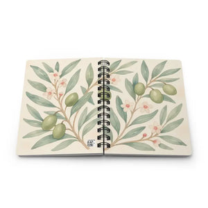 Olive Branch Spiral Journal Glossy Laminated Cover - Dipaliz - one Size - Journals