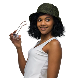 Tropical Olive Reversible Bucket Hat Polyester - Dipaliz - Hats