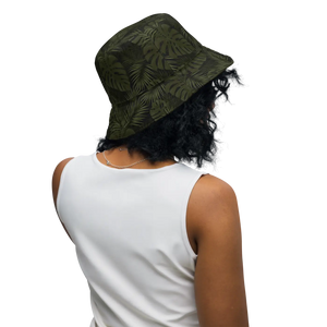 Tropical Olive Reversible Bucket Hat Polyester - Dipaliz - Hats