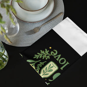 Olives Clutter Core Cloth Napkin Set - Lightweight Elegance - Dipaliz - Napkins