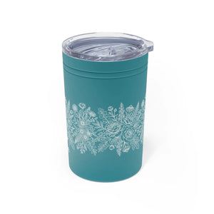 Olivia Floral Insulated Tumbler, 11oz Personalized Travel Cup - Tumblers