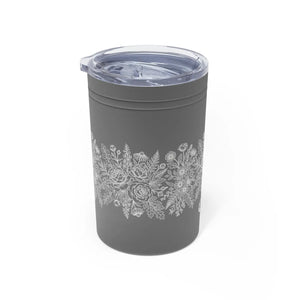 Olivia Floral Insulated Tumbler, 11oz Personalized Travel Cup - Tumblers