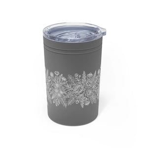 Olivia Floral Insulated Tumbler, 11oz Personalized Travel Cup - Tumblers