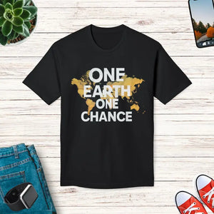 Celebrate Earth Day T-shirt one Chance Eco Tee - Dipaliz - Black / s - T-shirts
