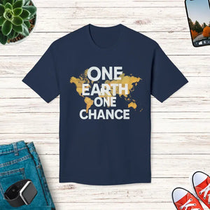 Celebrate Earth Day T-shirt one Chance Eco Tee - Dipaliz - Dark Navy / s - T-shirts