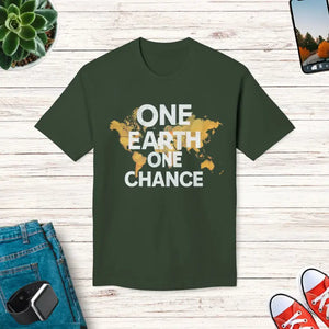 Celebrate Earth Day T-shirt one Chance Eco Tee - Dipaliz - Hunter Green / s - T-shirts