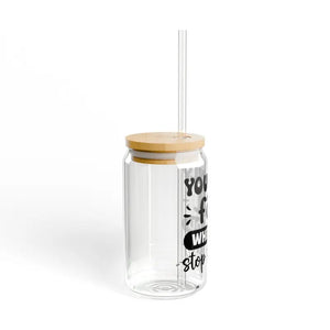 Bpa-free Sipper Glass 16oz with Bamboo Lid - Dipaliz - Tumblers