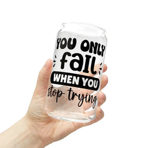 Bpa-free Sipper Glass 16oz with Bamboo Lid - Dipaliz - Tumblers