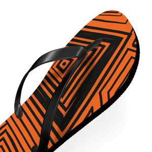 Striped Pattern Flip Flops - Summer Vibes Eva Shoes - Dipaliz - Slippers