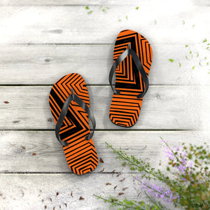 Striped Pattern Flip Flops - Summer Vibes Eva Shoes - Dipaliz - Slippers