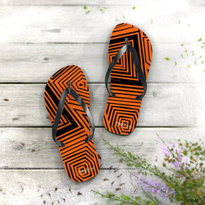 Striped Pattern Flip Flops - Summer Vibes Eva Shoes - Dipaliz - Slippers