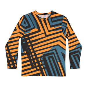 Sustainable Blue Striped Tee - Brushed Polyester - Dipaliz - T-shirts