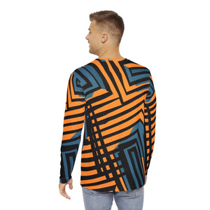 Sustainable Blue Striped Tee - Brushed Polyester - Dipaliz - T-shirts