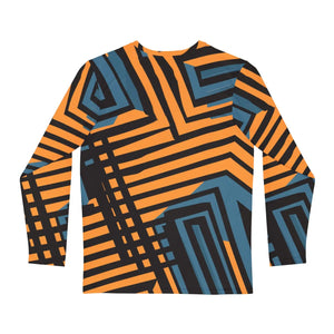 Sustainable Blue Striped Tee - Brushed Polyester - Dipaliz - T-shirts