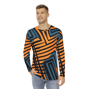Sustainable Blue Striped Tee - Brushed Polyester - Dipaliz - T-shirts