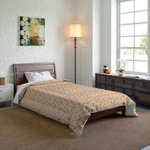 Orange Butterfly Floral Comforter – Microfiber - Dipaliz - Quilts & Comforters