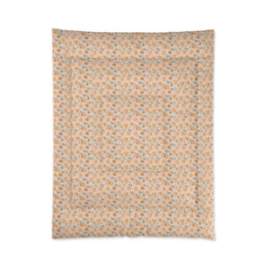 Orange Butterfly Floral Comforter – Microfiber - Dipaliz - Quilts & Comforters
