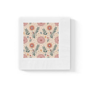 Three-ply White Paper Napkins – Orange Butterfly - Dipaliz