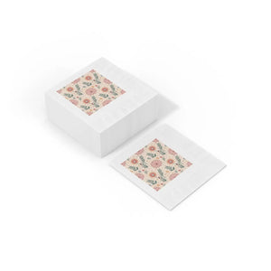 Three-ply White Paper Napkins – Orange Butterfly - Dipaliz