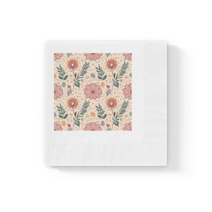 Three-ply White Paper Napkins – Orange Butterfly - Dipaliz
