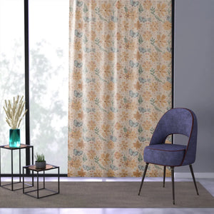 Vibrant Butterfly Floral Curtains Polyester 50x84 - Dipaliz