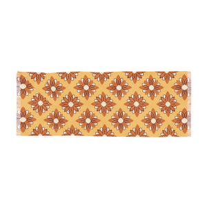 Golden Retro Daisy Mandala Pattern Light Scarf - Scarves & Shawls