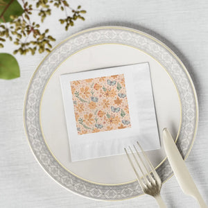 Coin-edged White Napkins – 3 Ply Paper - Dipaliz