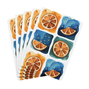 Vivid Orange Slice Poker Playing Cards - 300gsm - Dipaliz - Card Games