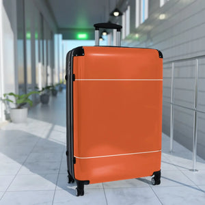 Orange Stripe Suitcase Lightweight Travel Luggage Dipaliz - Suitcases