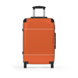 Orange Stripe Suitcase Lightweight Travel Luggage Dipaliz - Suitcases