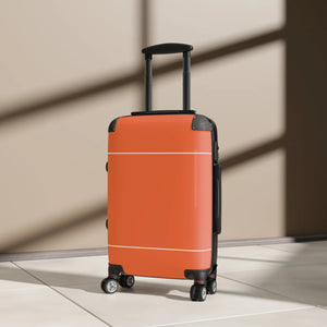 Orange Stripe Suitcase Lightweight Travel Luggage Dipaliz - Suitcases