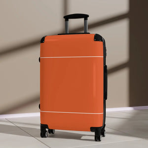 Orange Stripe Suitcase Lightweight Travel Luggage Dipaliz - Suitcases