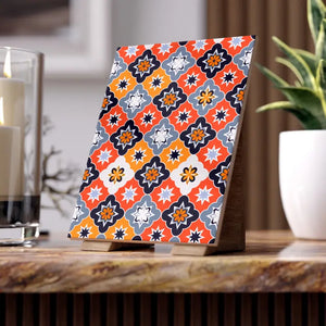 Ceramic Photo Tile - Striking Black Geometric Modern Elegance - Dipaliz - Wall Tiles