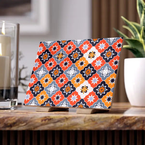 Ceramic Photo Tile - Striking Black Geometric Modern Elegance - Dipaliz - Wall Tiles