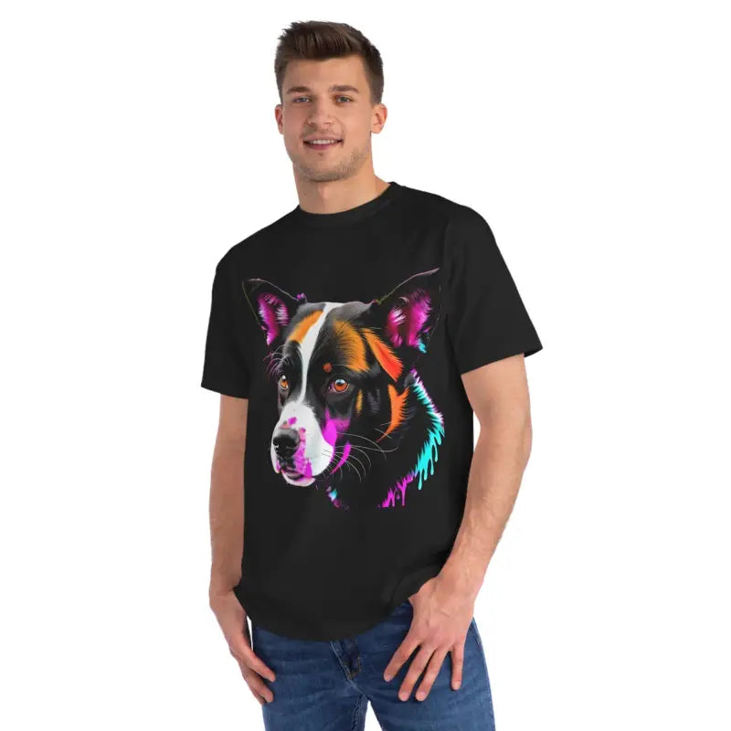 Pawsitively Pawesome: Organic Unisex Classic Dog T-shirt - Black / s T-shirt