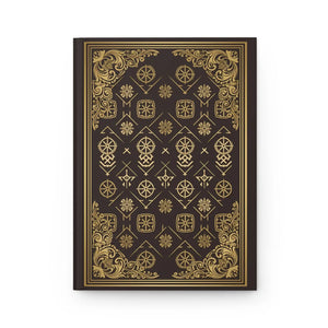 Vintage Floral Hardcover Journal Ornate Gold Foil - Dipaliz - Journals