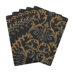 Ornate Black Poker Playing Cards 300gsm Premium Card - Dipaliz - Games
