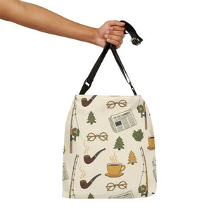 Bags - Outdoor Reader Tote Bag - Cozy Coffee Pattern - Dipaliz 16’’ ×