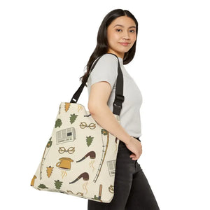 Bags - Outdoor Reader Tote Bag - Cozy Coffee Pattern - Dipaliz