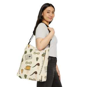Bags - Outdoor Reader Tote Bag - Cozy Coffee Pattern - Dipaliz