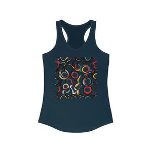 Stylish Overlapping Circles Racerback - Lightweight - Dipaliz - Tank Tops