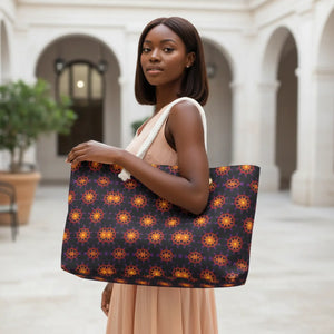 Oversized Polyester Weekender Abstract Orange - Dipaliz - Luggage & Bags