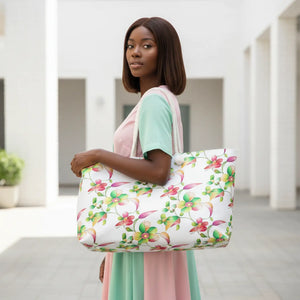 Oversized Polyester Weekender – Floral Beach Tote - Dipaliz - Luggage & Bags