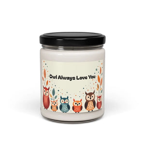 Owl Scented Soy Candle – Fresh Fragrance 9oz - Dipaliz - Candles