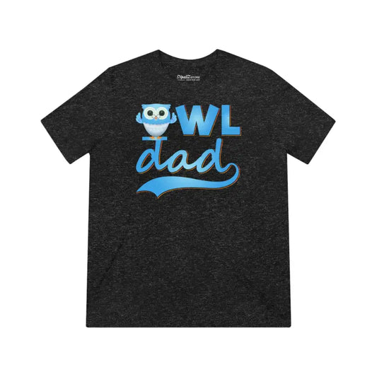 Rock the Owl Dad Unisex Triblend Tee - Style Meets Comfort - Black Heather / s T-shirt