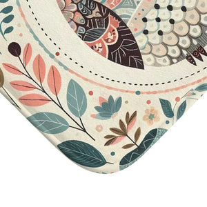 Bath Mat - Pastel Flora Memory Foam Comfort - Dipaliz - Mats & Rugs
